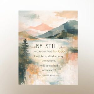 DDS Art Print, 8x10, Bible Verse, Paper Print, Unframed, Nature Series